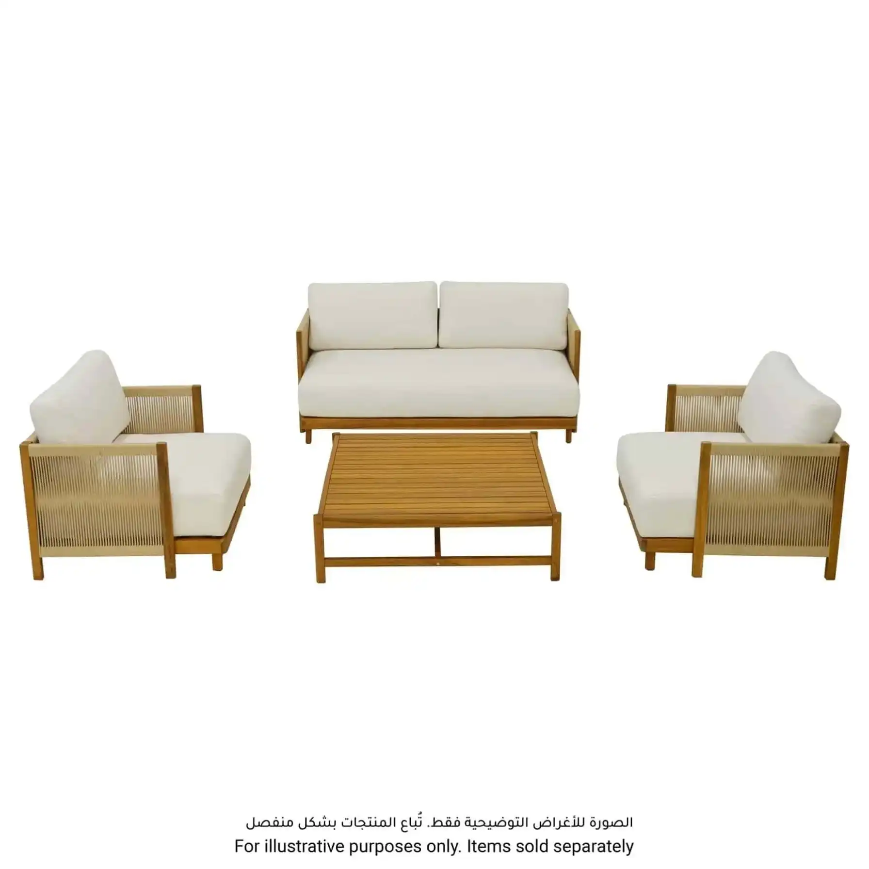 Ventura Acacia Wood Coffee Table (100 x 100 x 30 cm)