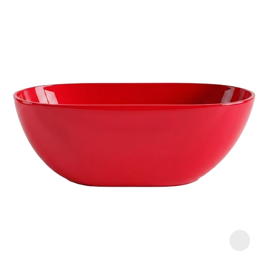 Bold Celin Bathtub Red Polymarble (170 x 85 x 56 cm, Red)