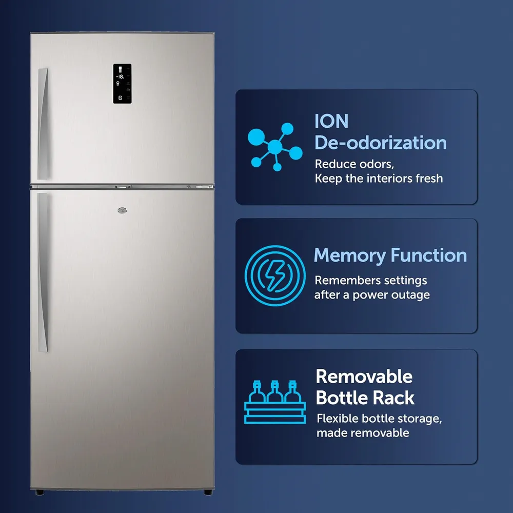 Gree Freestanding Top Mount Refrigerator, GRF-665SSI (500 L)