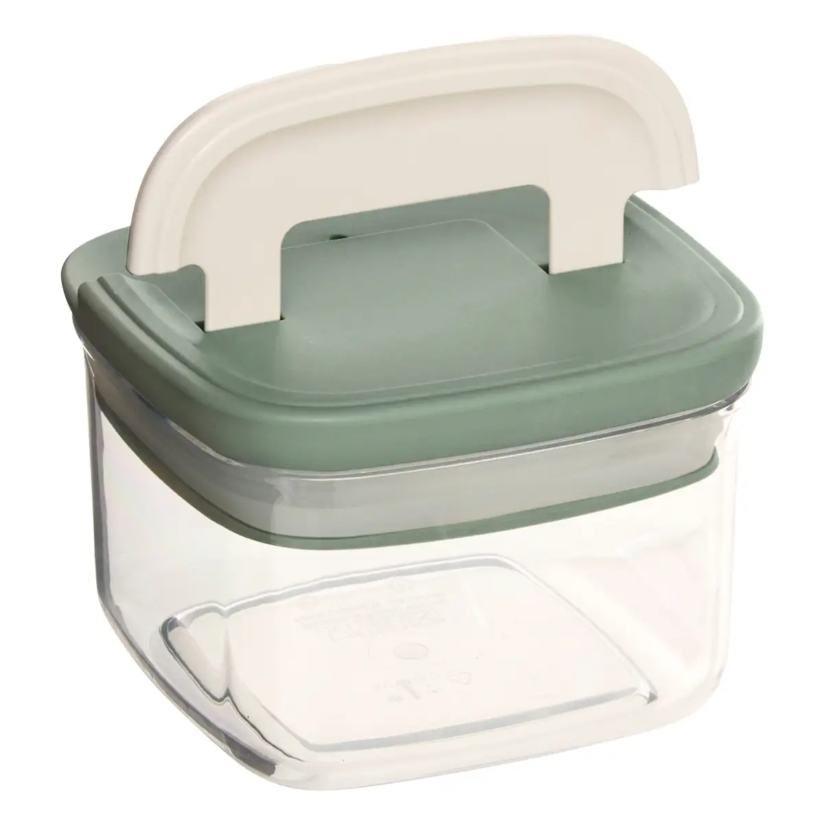 5Five Square Plastic Storage Box (400 ml, 11.9 x 11.9 x 8.4 cm)
