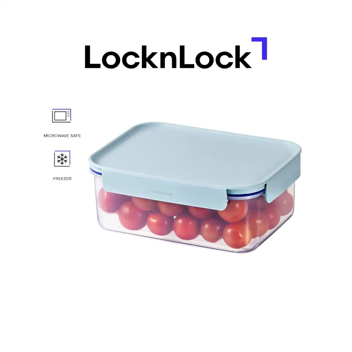 Lock & Lock Classic Plus Plastic Rectangle Food Container (Mint, 1.65 L)