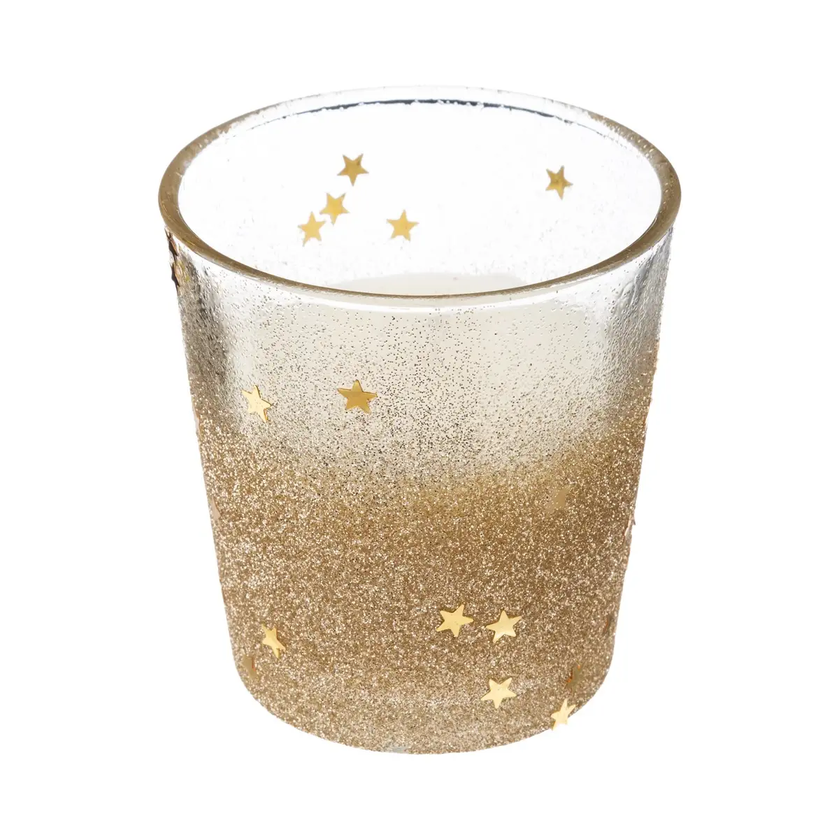 Atmosphera Candle+Candle Holder (8 cm, Gold)