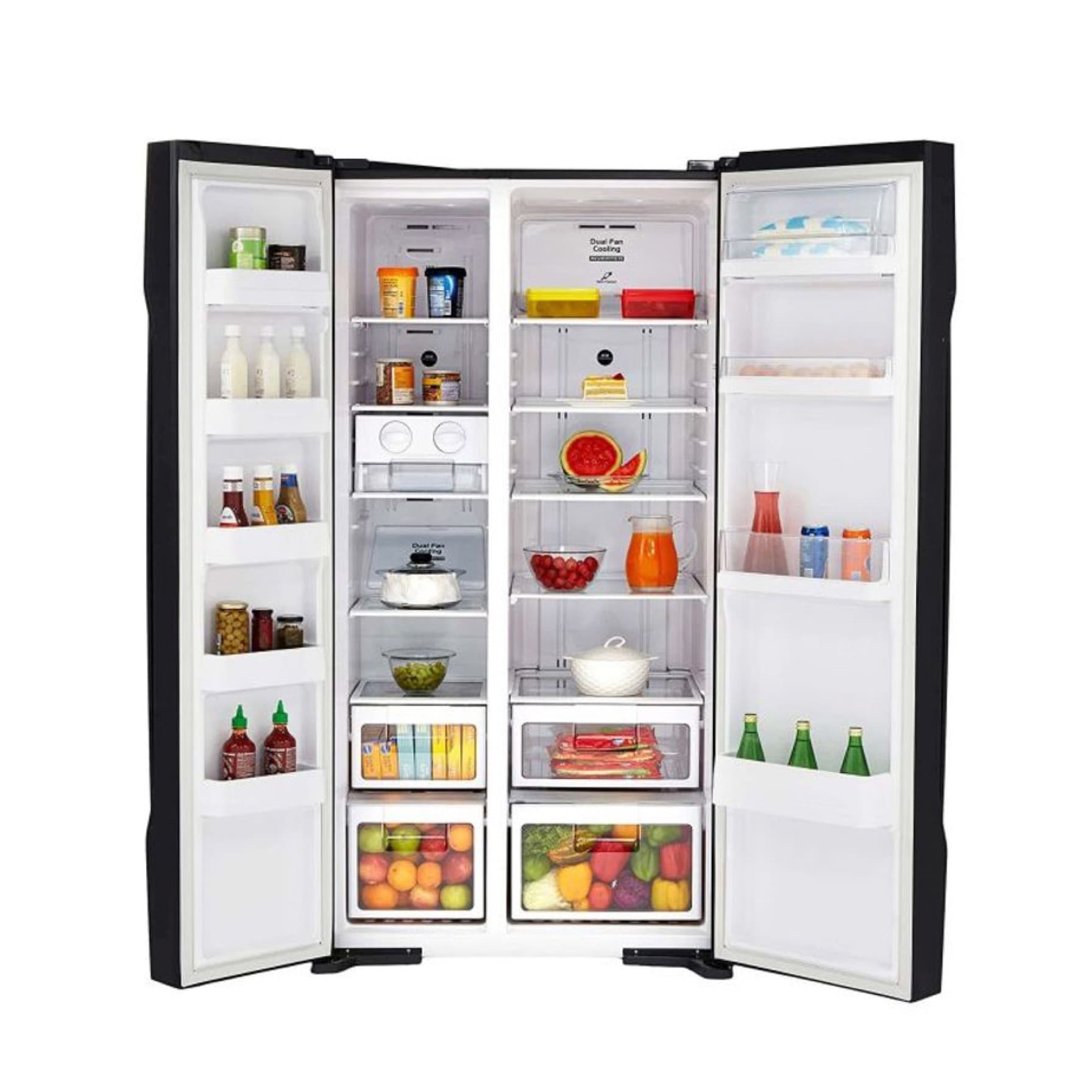 Hitachi Side By Side Refrigerator, RS700PUK2GBK (700 L) 