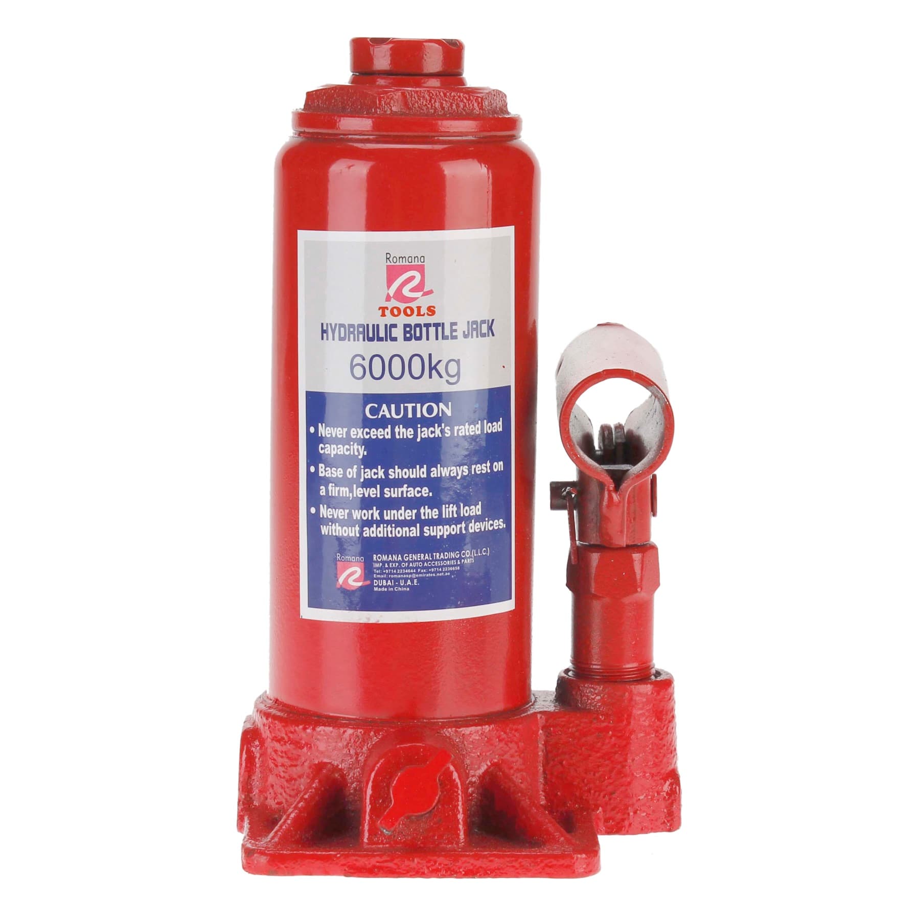 Maagen Hydraulic Jack (5443 kg, Red)