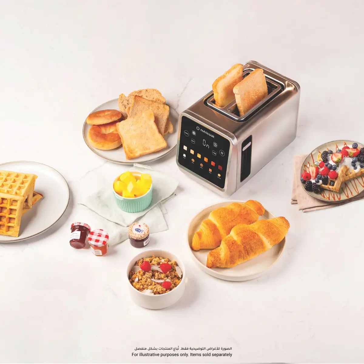 Nutricook 2-Slice Digital Toaster W/Touch Screen, NC-TS201