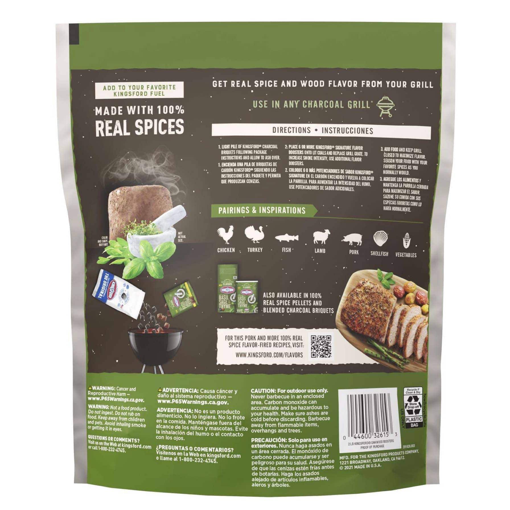 Kingsford Signature Flavors Basil Sage Charcoal Briquettes Pack