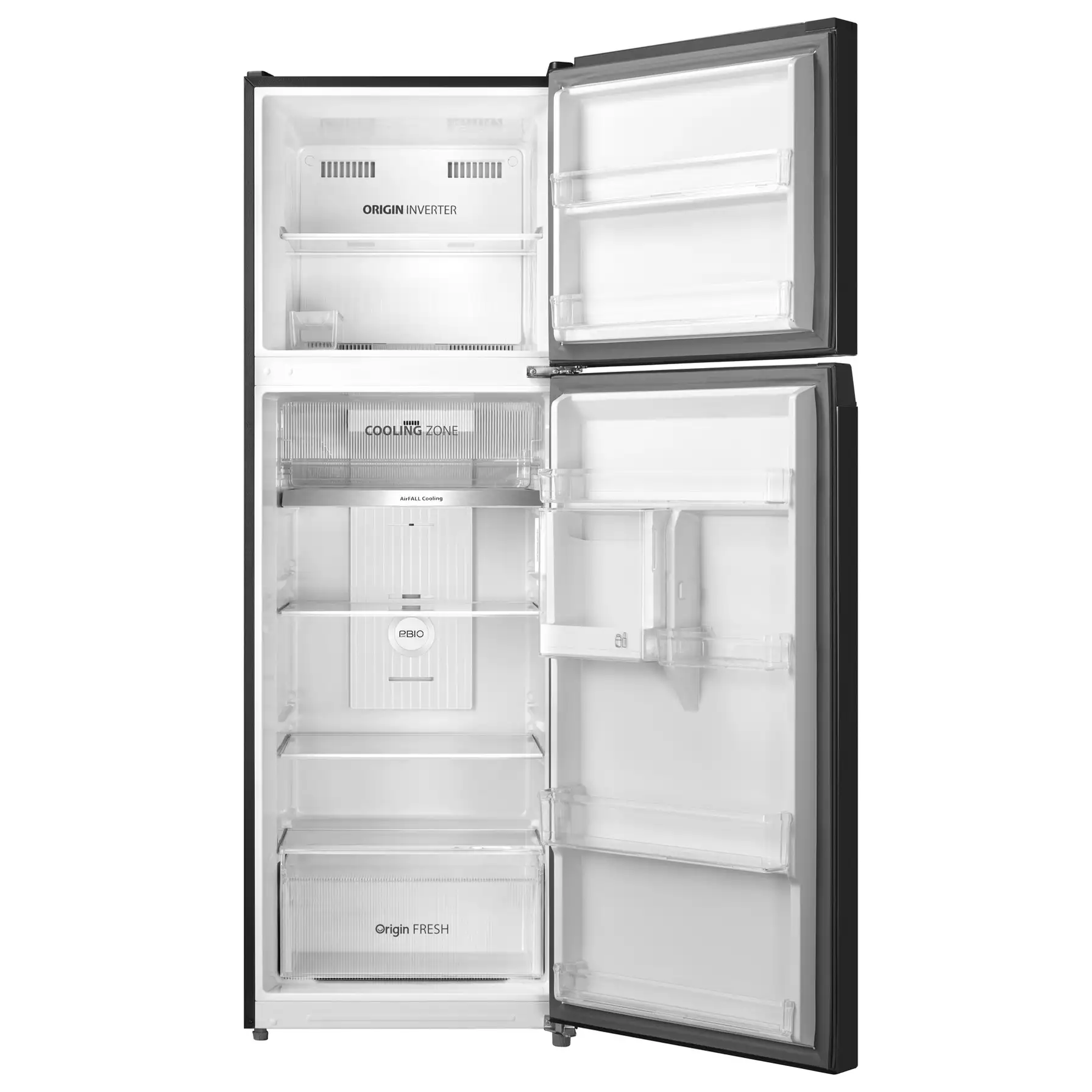 Toshiba Free-standing 2 Door Refrigerator GRRT468WE-PM (338 L) + Free Standing Washing Machine Front Load TW-BK100GF4B(SK) (10 Kg) 