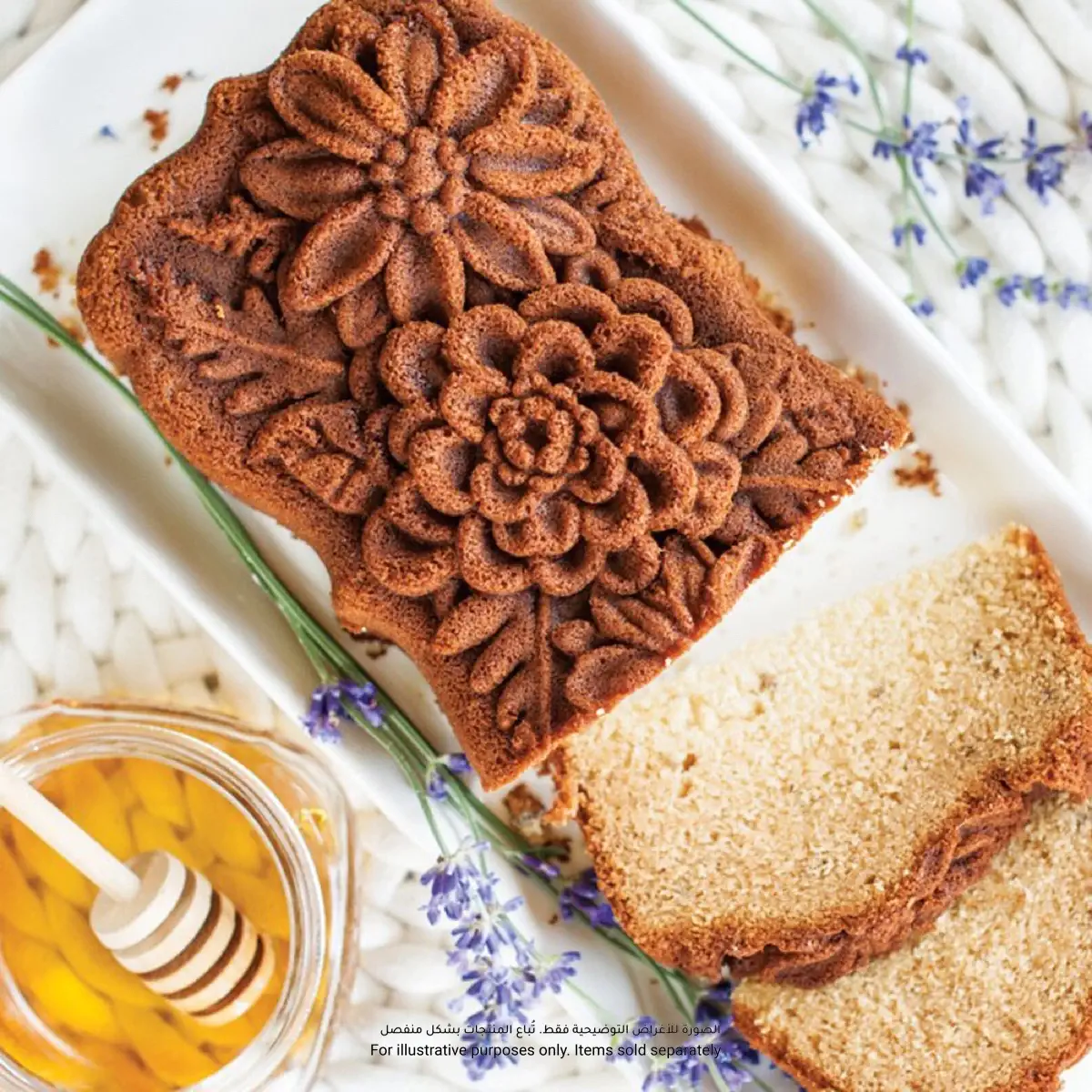 Nordic Ware Cast Aluminum Wildflower Loaf Pan (6 Cup)