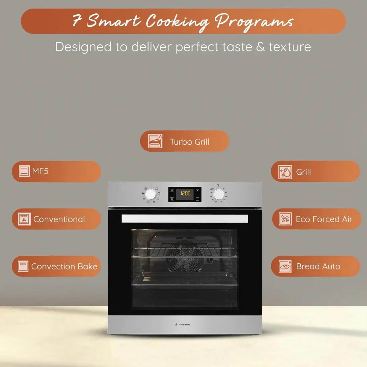 Ariston Built-In Electric Oven, FA3540HIXA (66 L, ‎2900 W)