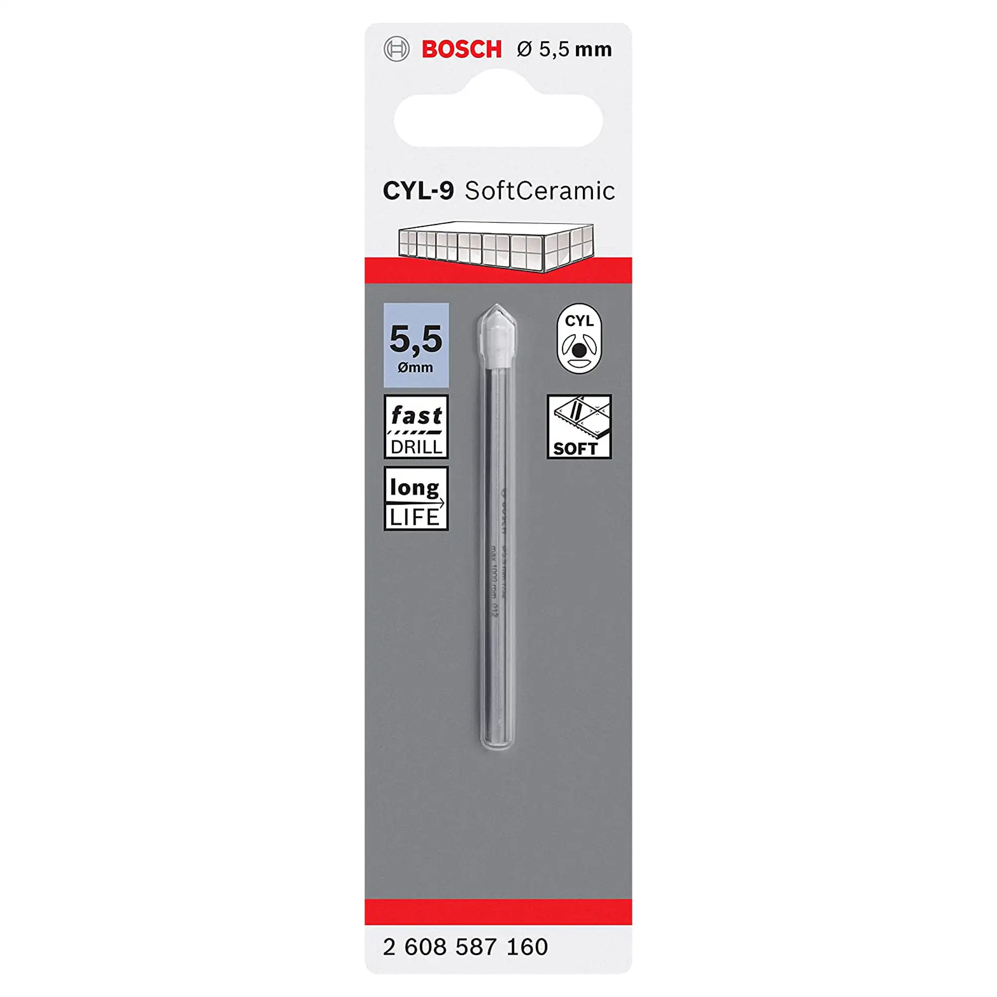 Bosch CYL-9 Ceramic Tile Drill Bit (5.5 mm)