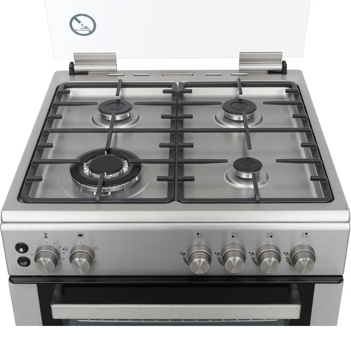 Hoover Freestanding 4-Burner Gas Cooker W/Oven & Grill, HGC-V64G-SP (85 x 60 x 60 cm)