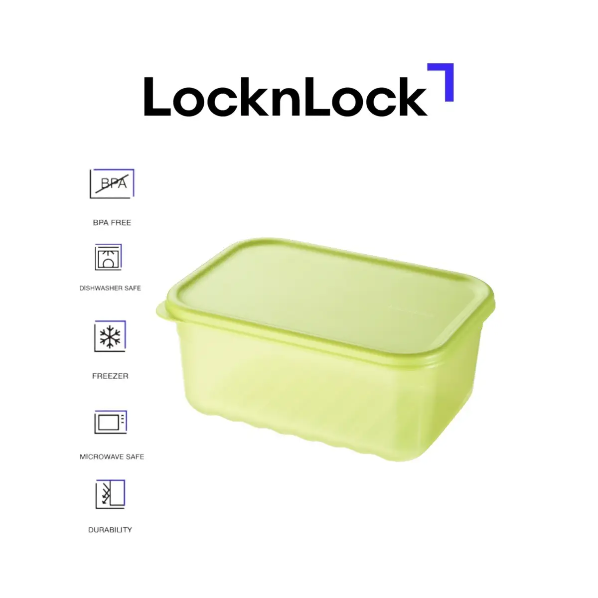Lock & Lock Fresh Block Rectangle Food Container (1.5 L)
