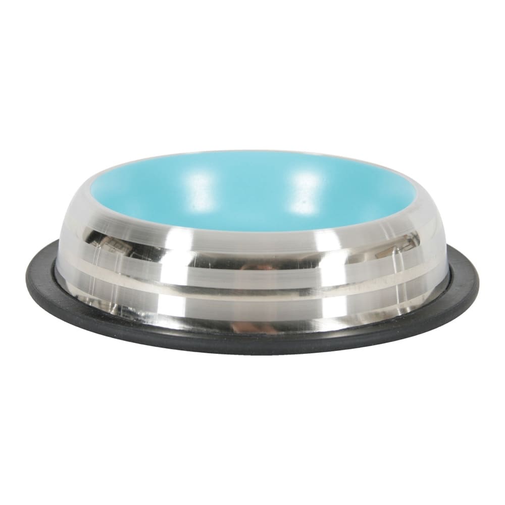 Zolux Stainless Steel Non-Slip Bowl for Dogs & Cats (Blue, 225 ml)