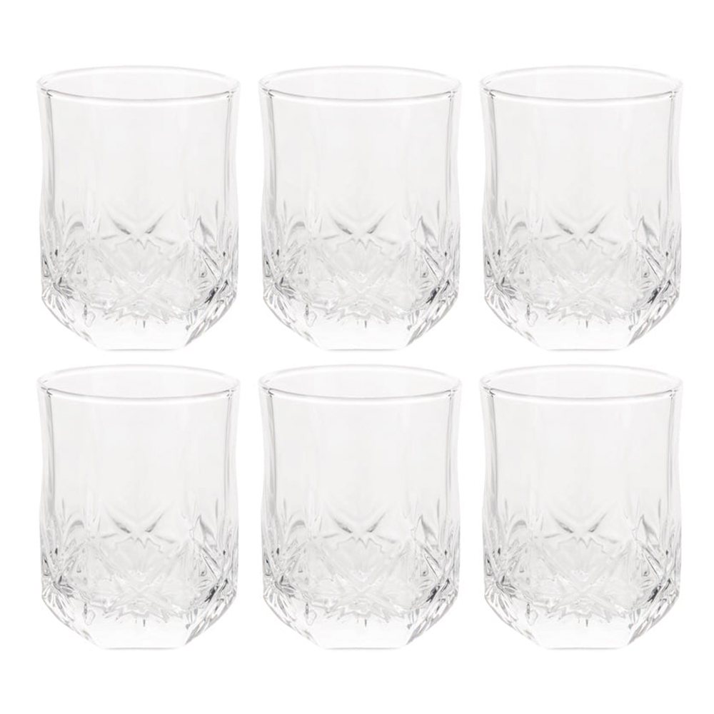 Luminarc Brighton Short Glass Tumbler (266 ml, Set of 6)