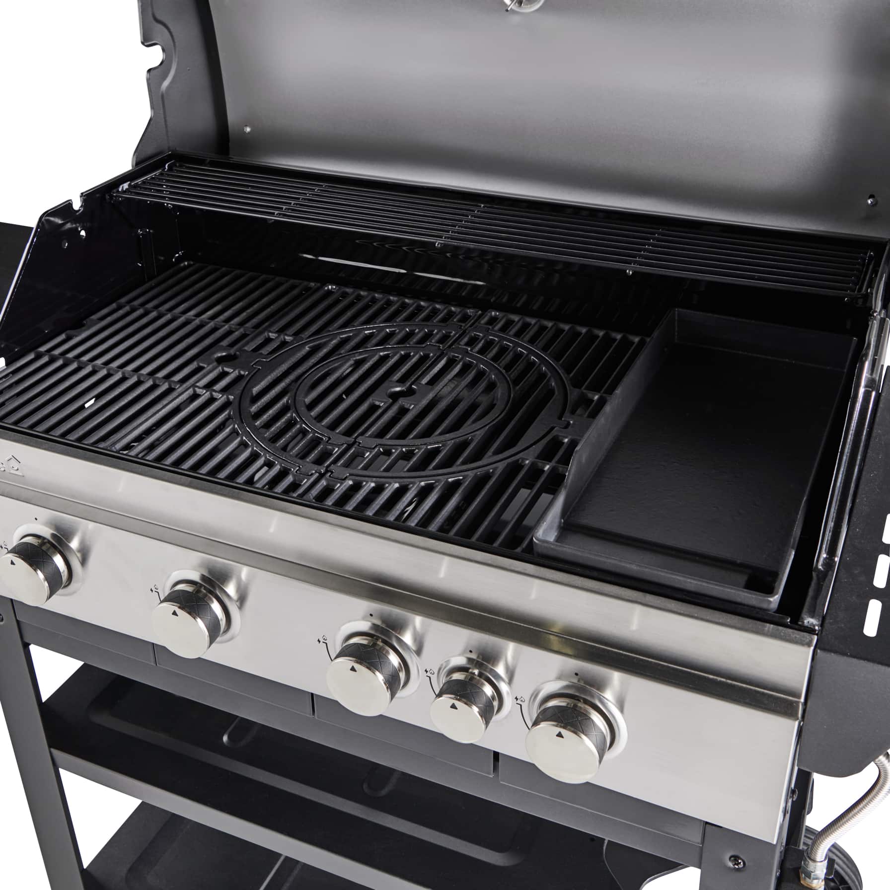 GoodHome Owsley 4-Burner Gas BBQ W/1 Side Burner 