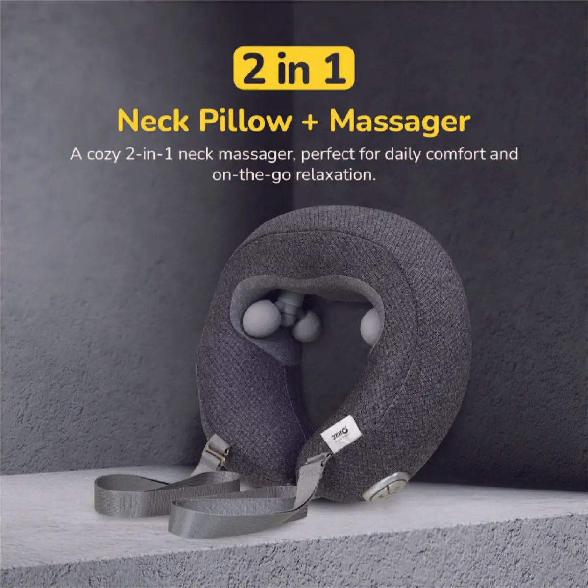 Zero D-Dreamy 2-in-1 Neck Pillow Massager