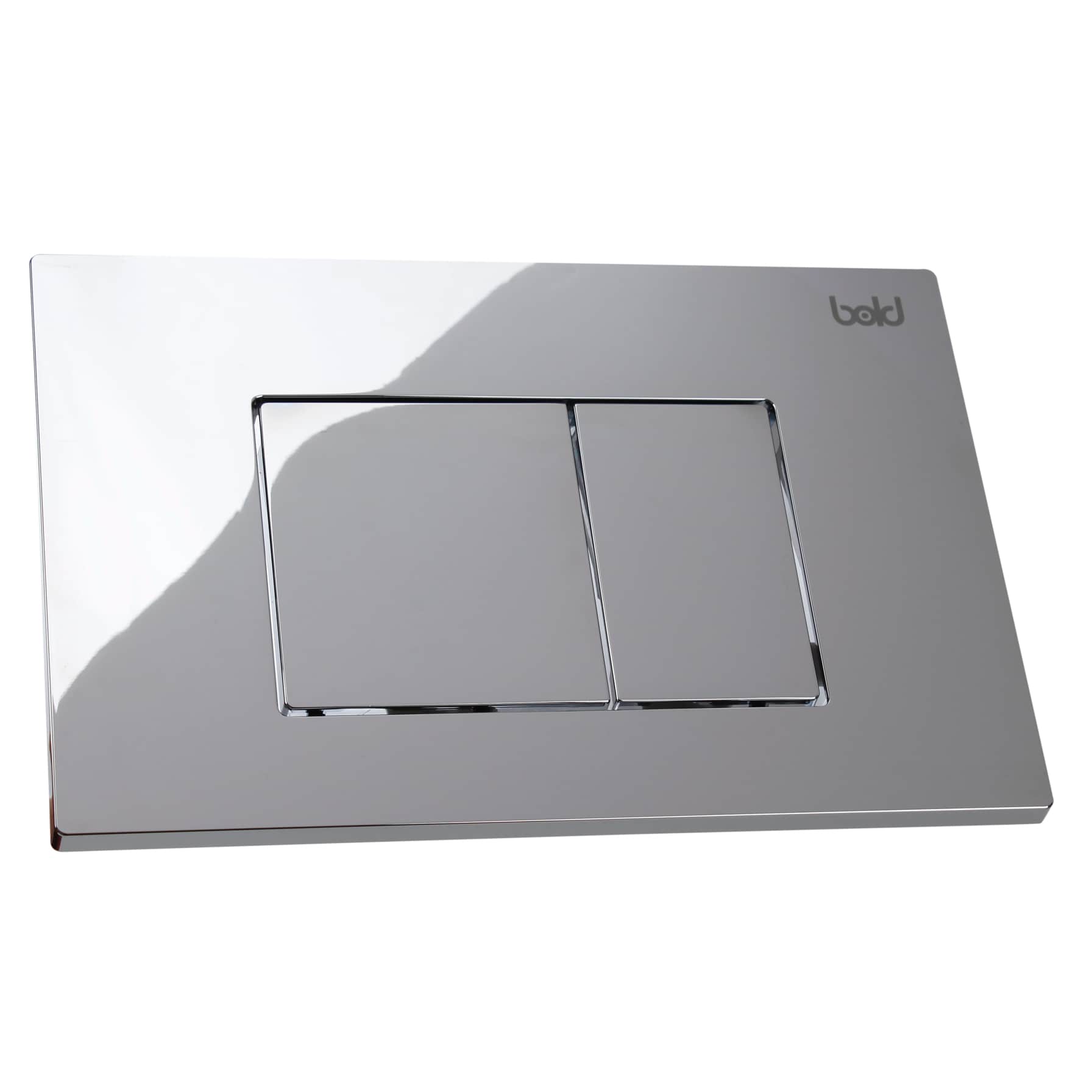 Bold Aqua Actuator Plate (25 x 17 x 0.5 cm, Chrome)