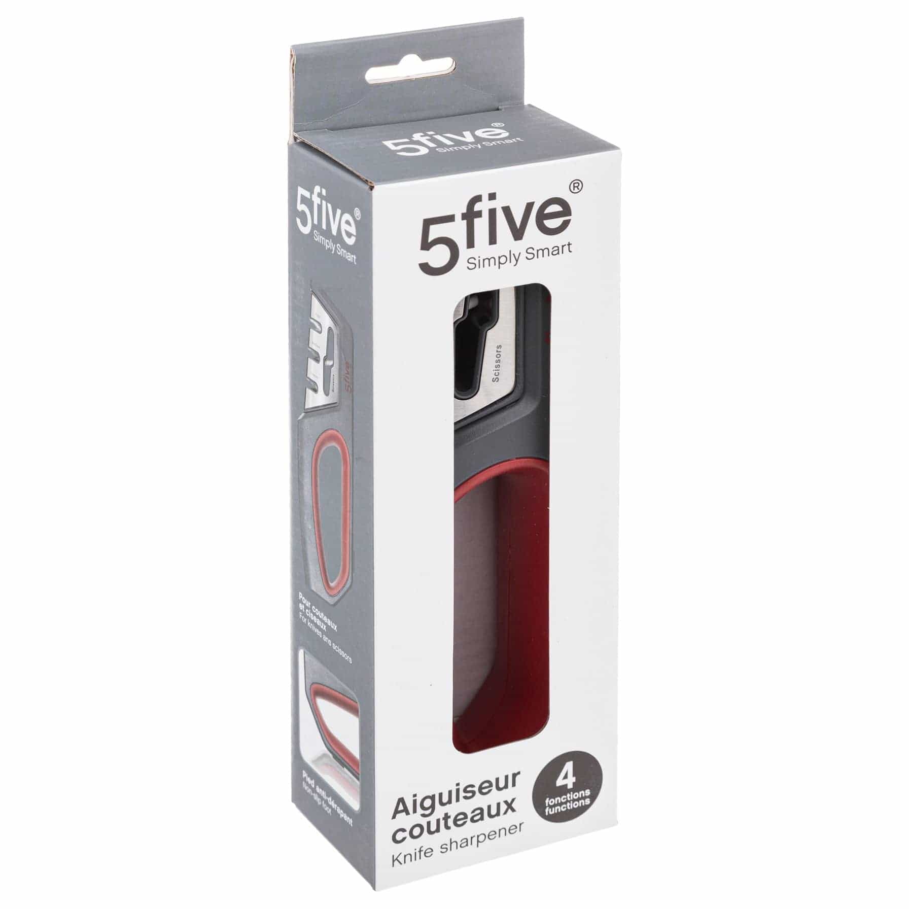 5Five 4-Function Knife Sharpener (7 x 4.7 x 20.5 cm)