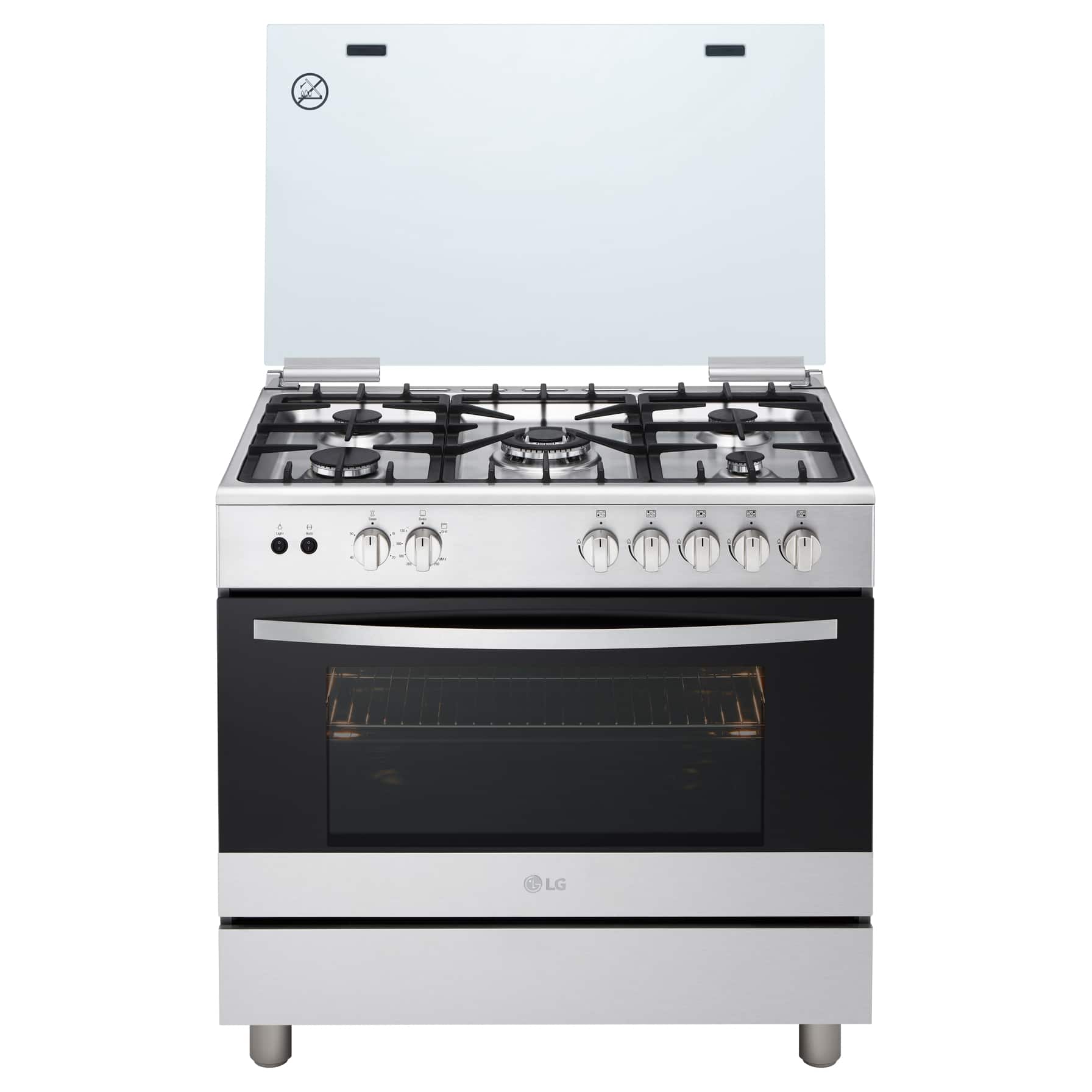 LG Freestanding 5-Burner Gas Cooker, FA415RMA (89.5 x 76.9 x 60 cm)