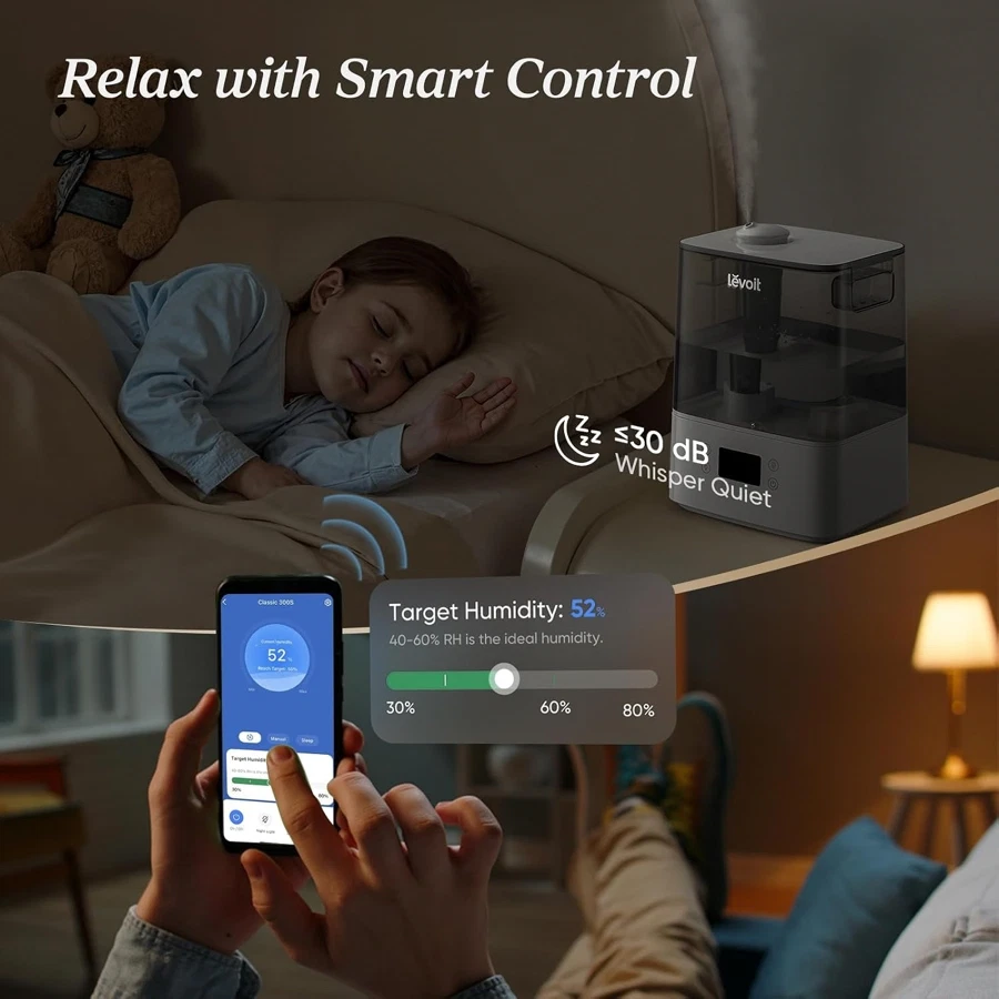 Levoit 300S Smart Humidifier, LUH-A601S-WAE (26 W, 6 L)