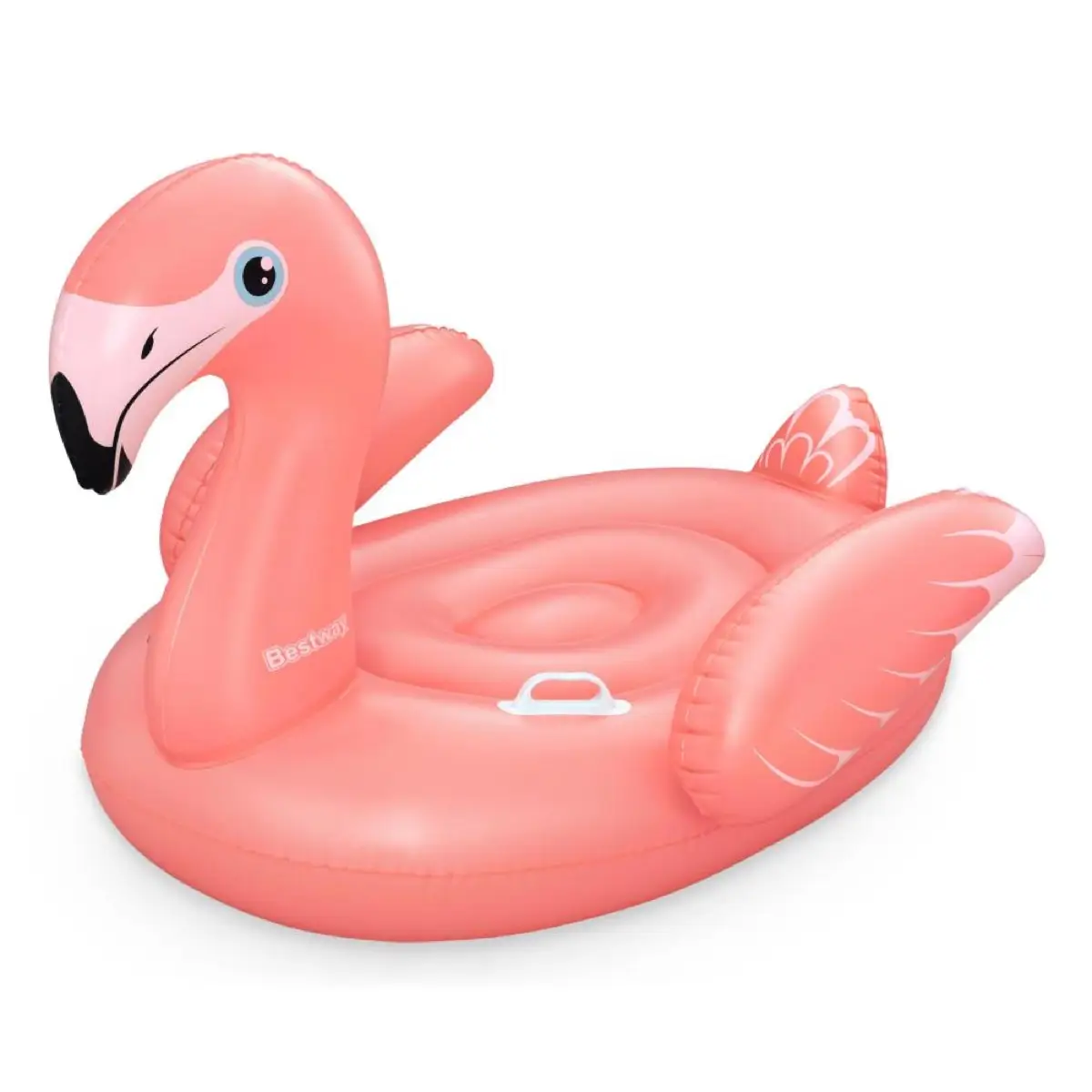 Bestway Inflatable Rider Fancy Flamingo (128 x 110 x 87 cm, Multicolor)