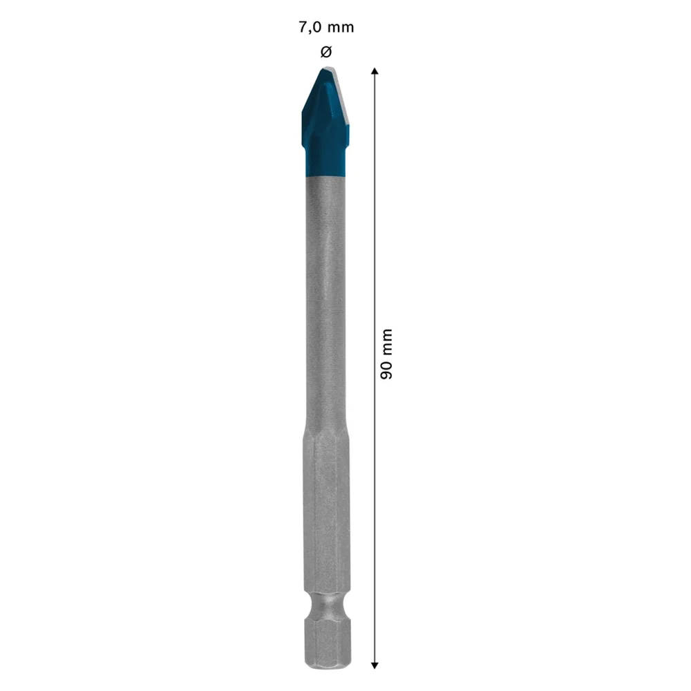 Bosch EXPERT HardCeramic Tile Drill Bit, Hex-9 (7 x 90 mm)