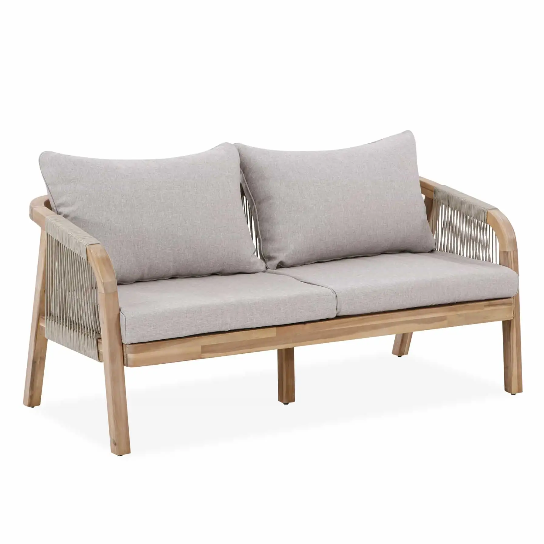 2-Seater Acacia Rope Sofa W/Cushion Diablo (72 x 143 x 67 cm)