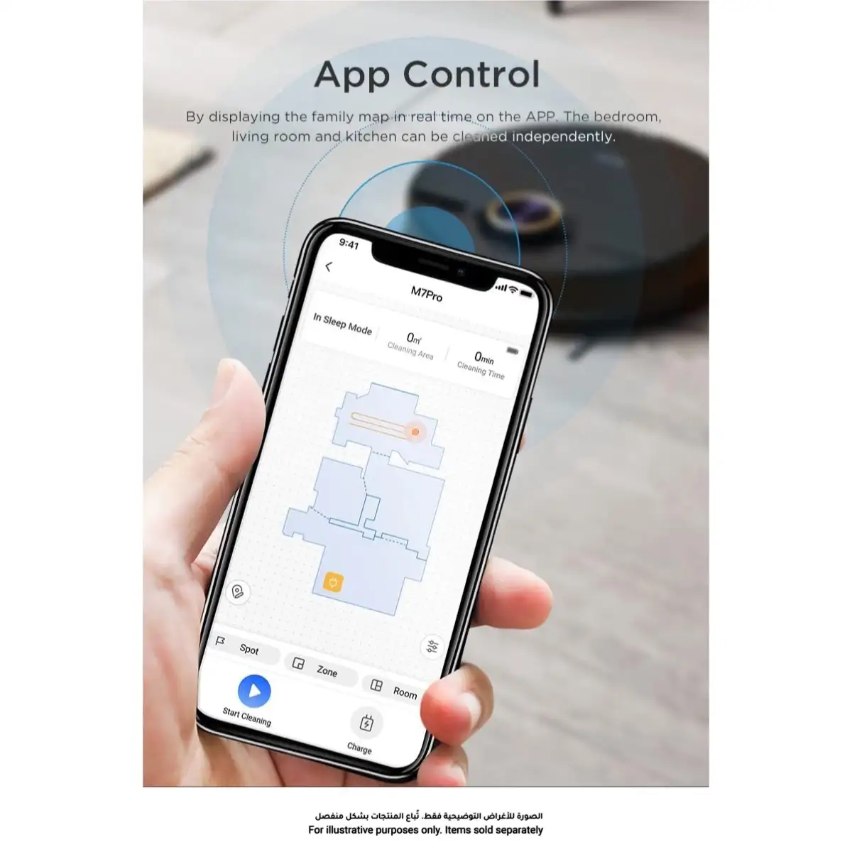 Midea Robotic Vacuum Cleaner, M7Pro (450 ml)