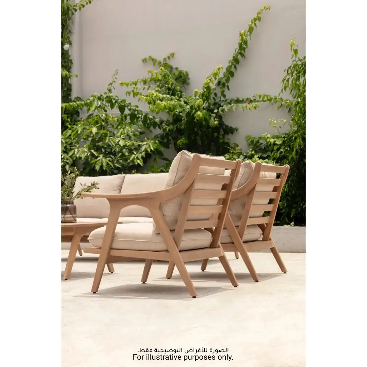 Lagos 6 Seater Acacia Wood Sofa Set