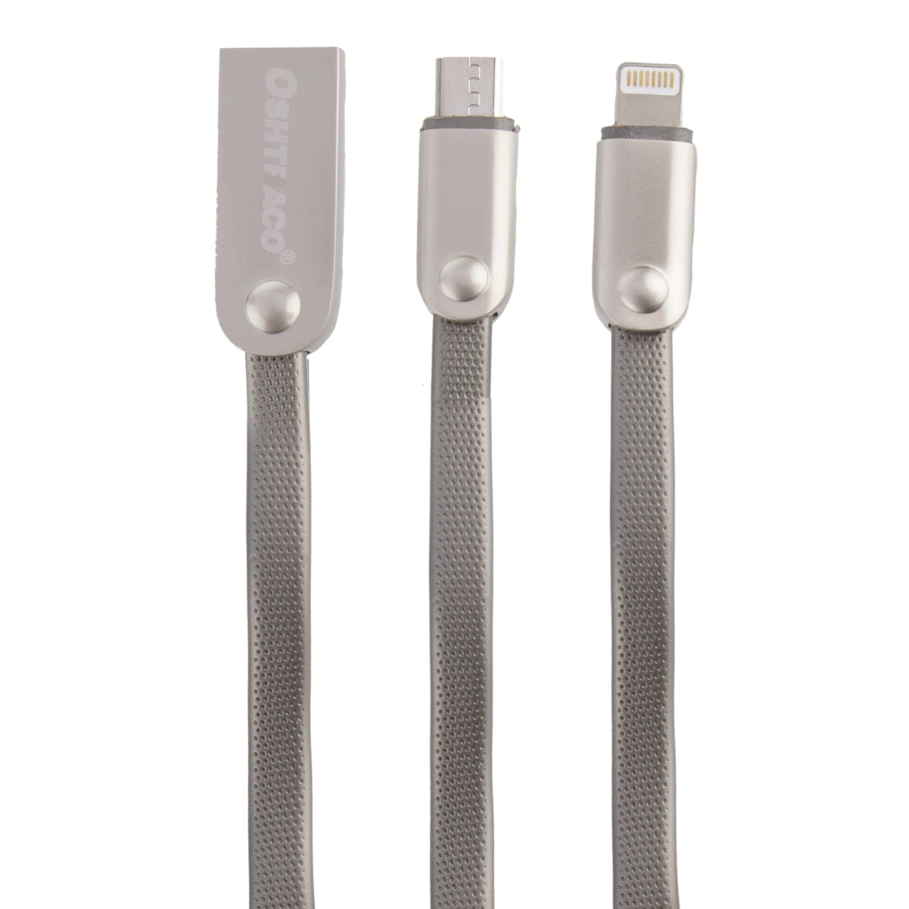 Oshtraco MobiPower 2-in-1 Charging Cable for Micro USB & iOS Devices (1.2 m)