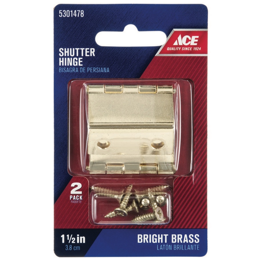 Ace Steel Shutter Hinge (3.81 cm, 2 Pc.)