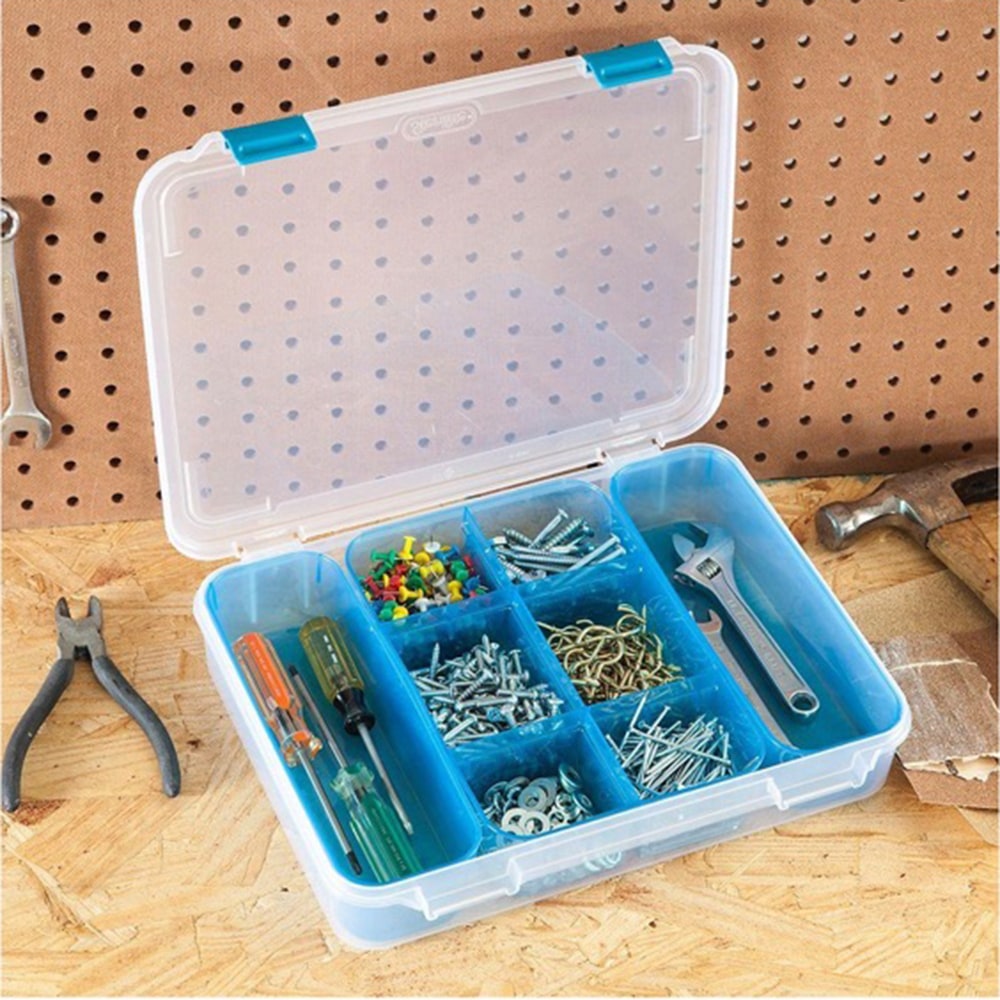 Sterilite Divided Case with Handle & Latches
