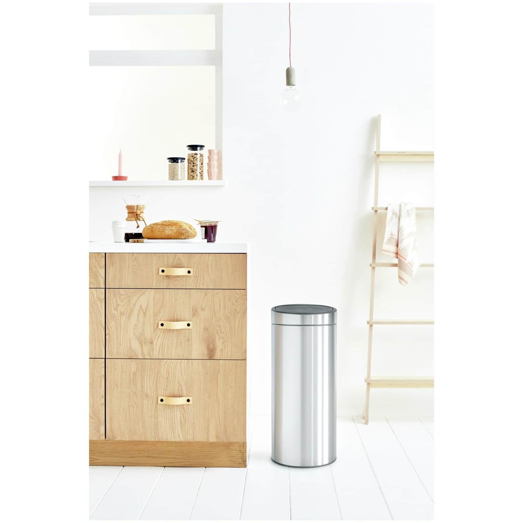 Brabantia Steel Soft Touch Waste Bin (30 L)