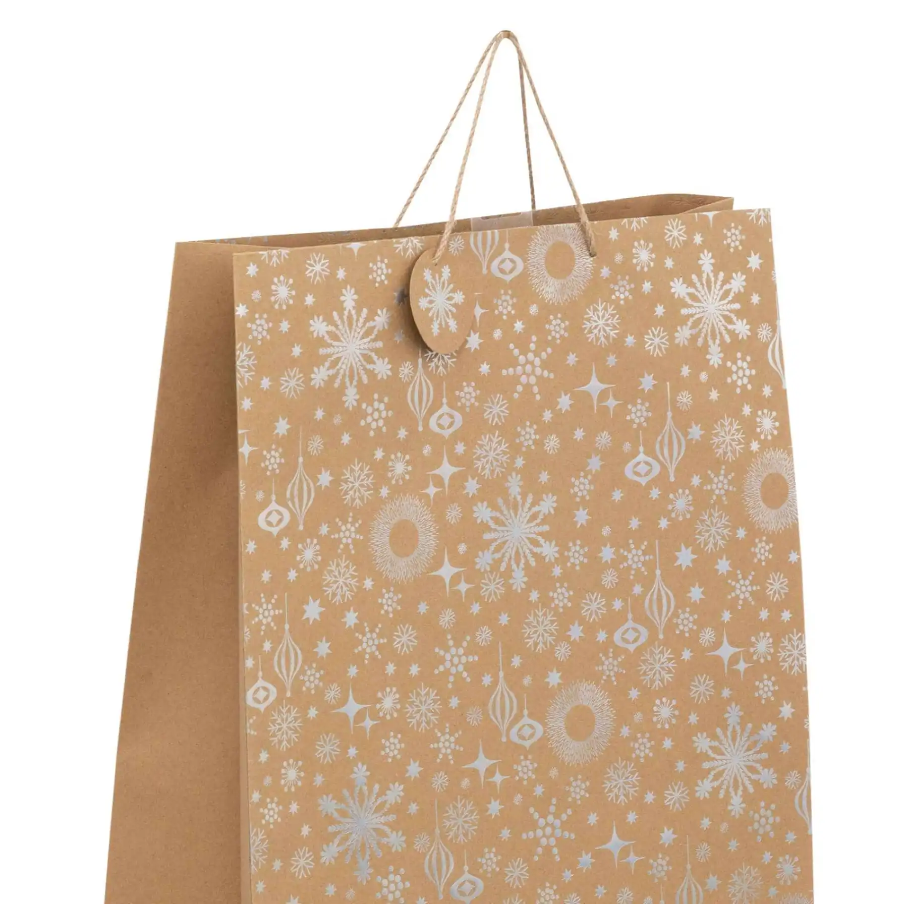 Atmosphera Snowflake Pattern Gift Bag (40.6 x 20 x 55.8 cm)