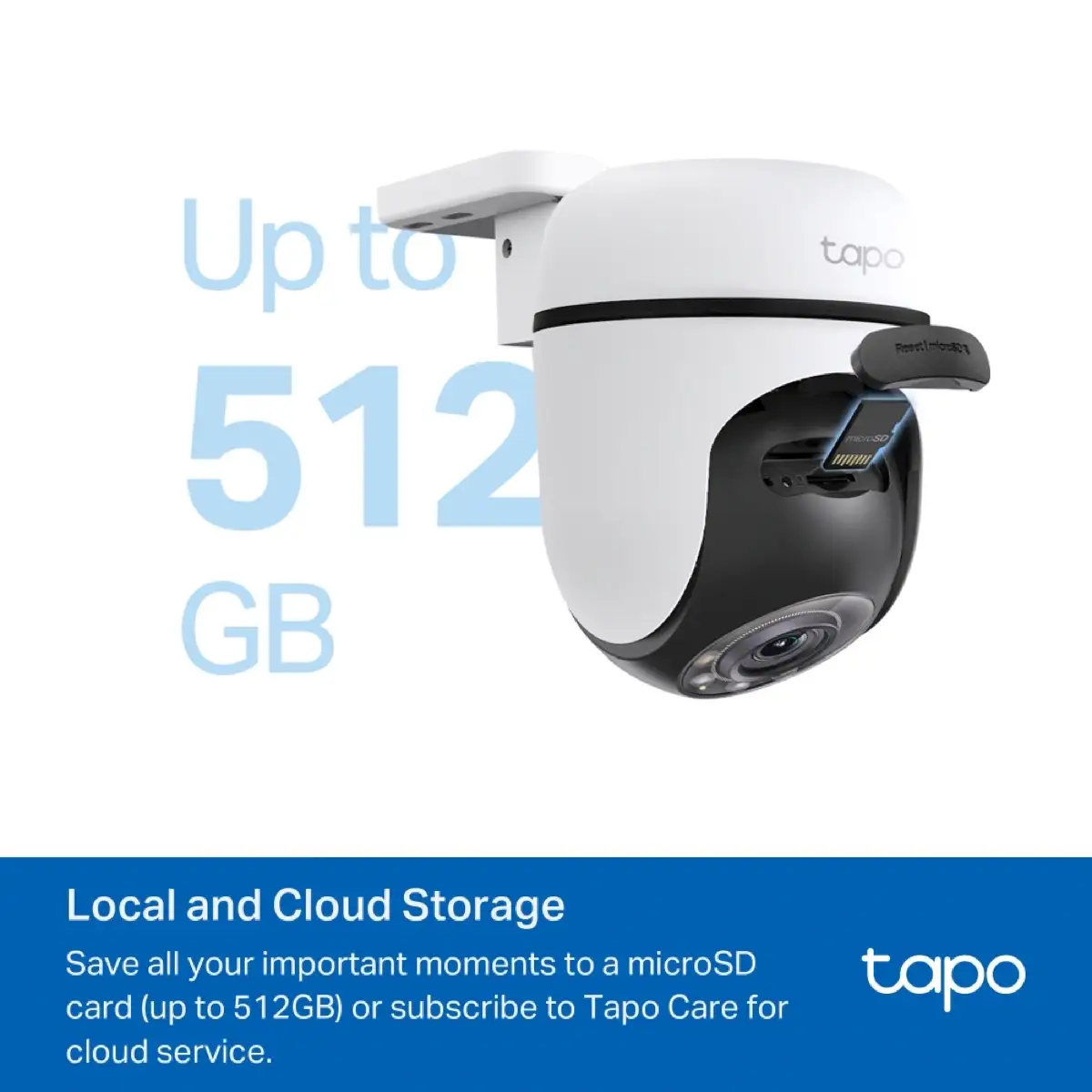 Tapo Pan-Tilt Outdoor Security Wi-Fi Camera, C510W