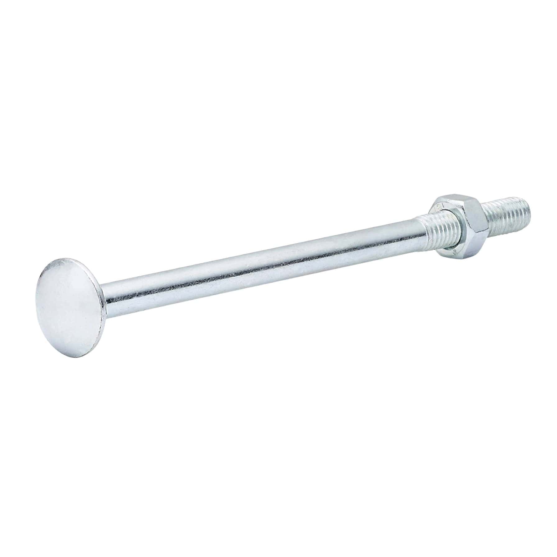 Diall Zinc-Plated Carbon Steel Square Coach Nut & Bolt Pack (M8 x 130 mm, 5 Pc.)