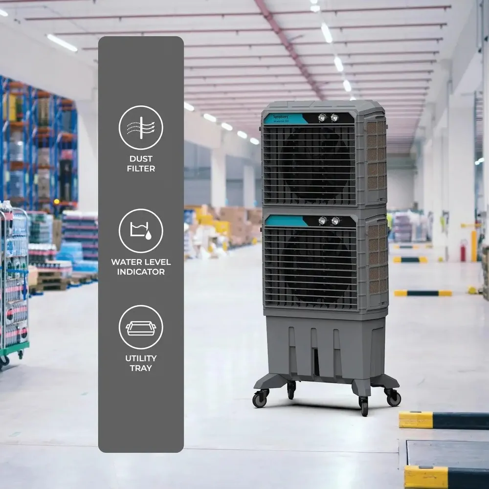 Symphony Movicool 3-Speed Evaporative Outdoor Air Cooler, DD125 (170 sq.m.)