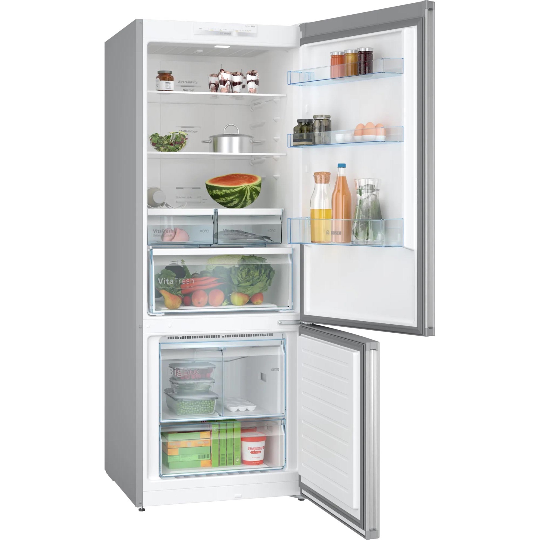 Bosch Series 4 Freestanding Bottom Freezer Refrigerator, KGN55VL21M (480 L)