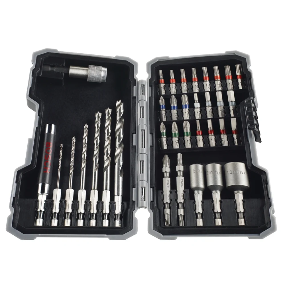 Bosch HSS Extra Hard Drill & Screwdriver Bit Set (35 Pc.)