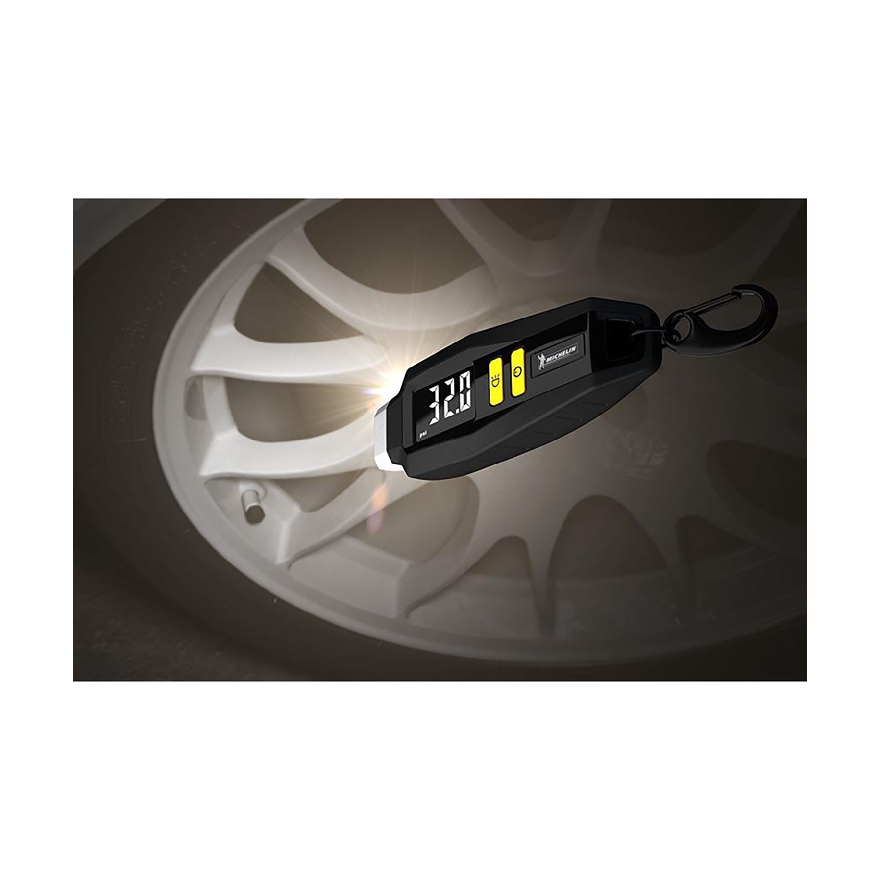 Michelin Digital Tire Pressure Gauge with Key Ring