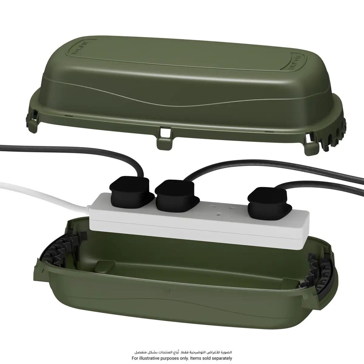 D-Line Outdoor Cable Management Box (29 x 12.5 x 11 cm, Green)