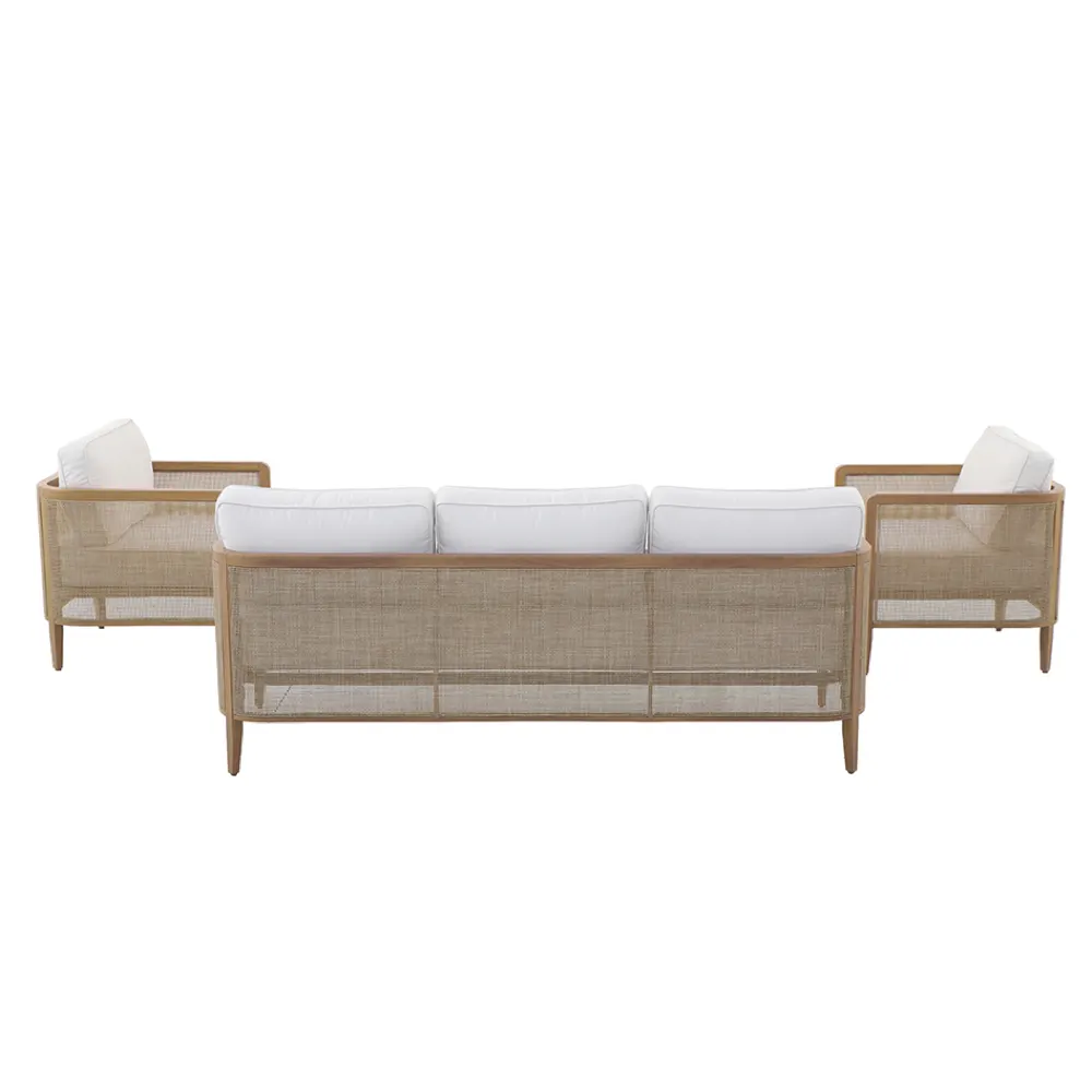 Verano 5-Seater Steel Sofa Set (72 x 190 x 66 cm)