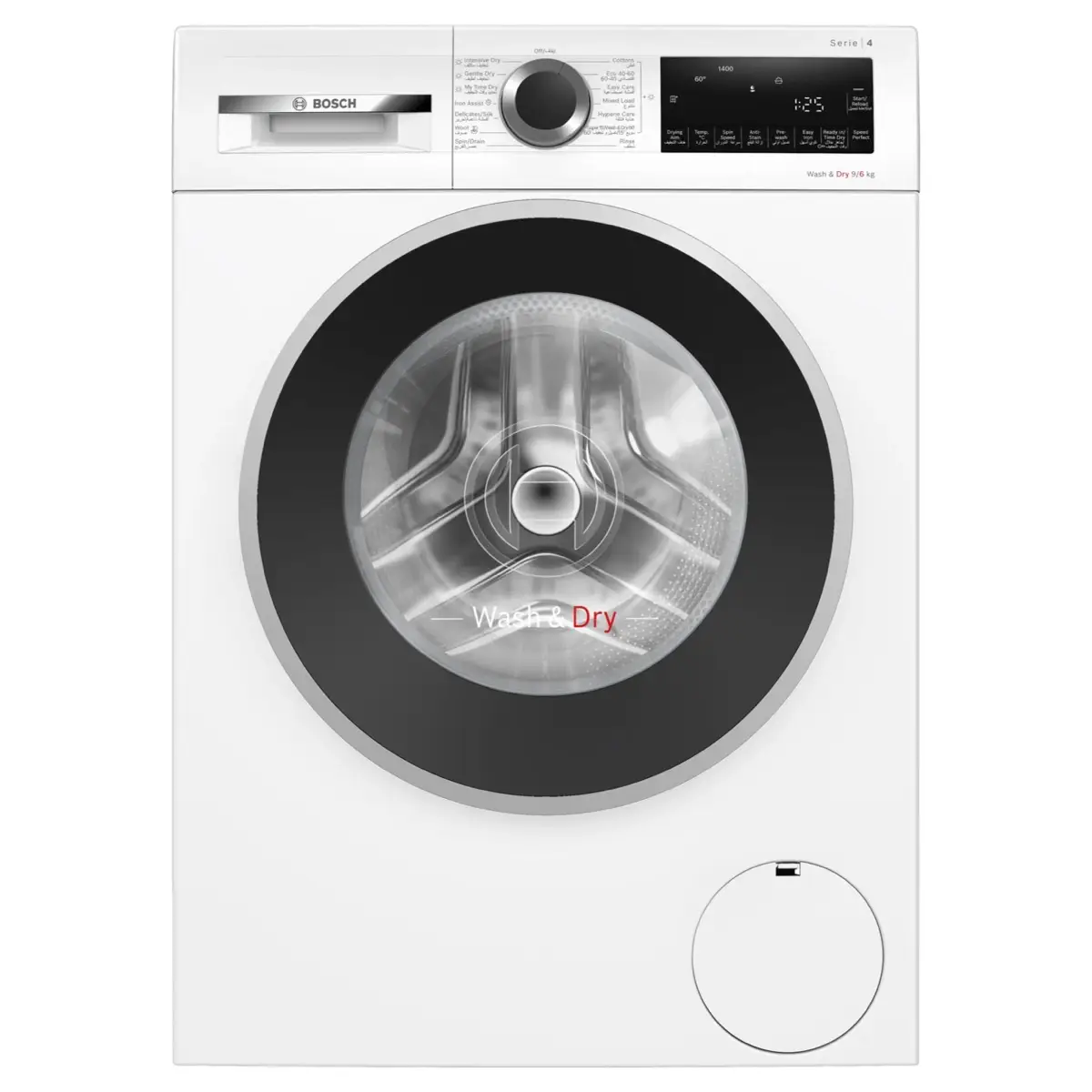 Bosch Series 4 Freestanding 9 Kg Washer Dryer, WNA24400GC (5 Kg Dry, 1400 RPM)