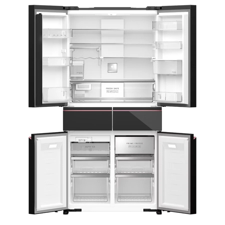 Panasonic Prime+ Edition 6-French Door Refrigerator W/Water Dispenser, NR-WY720ZMMU (Glass Black, 729 L)