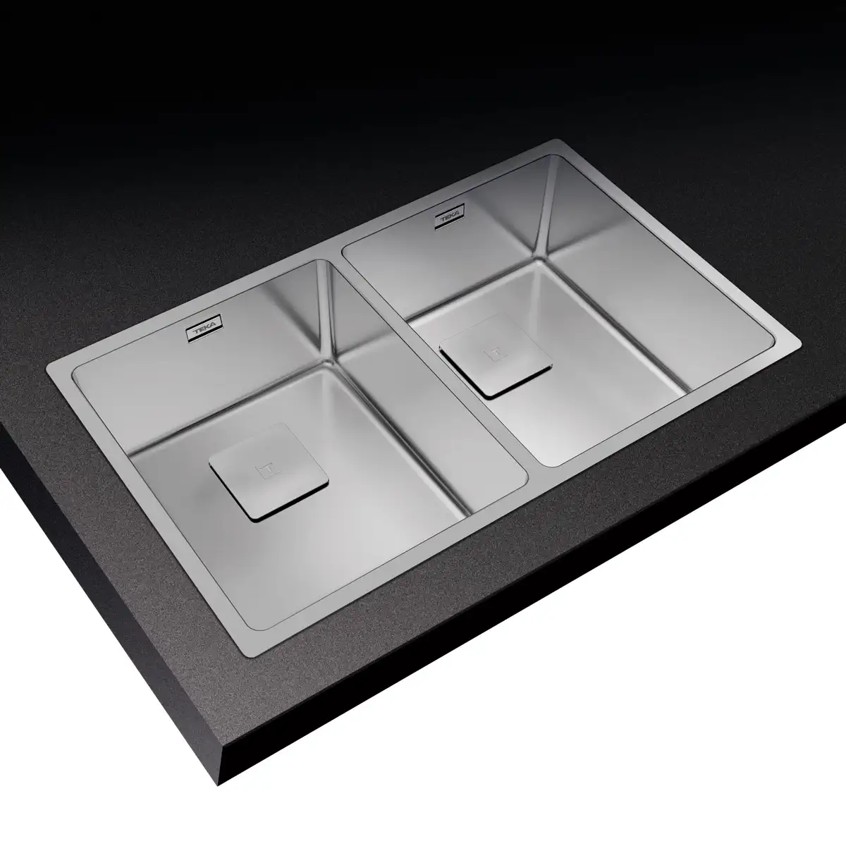 Teka 3-in-1 Installation Stainless Steel Kitchen Sink W/Two Bowls (80 cm Base Unit)