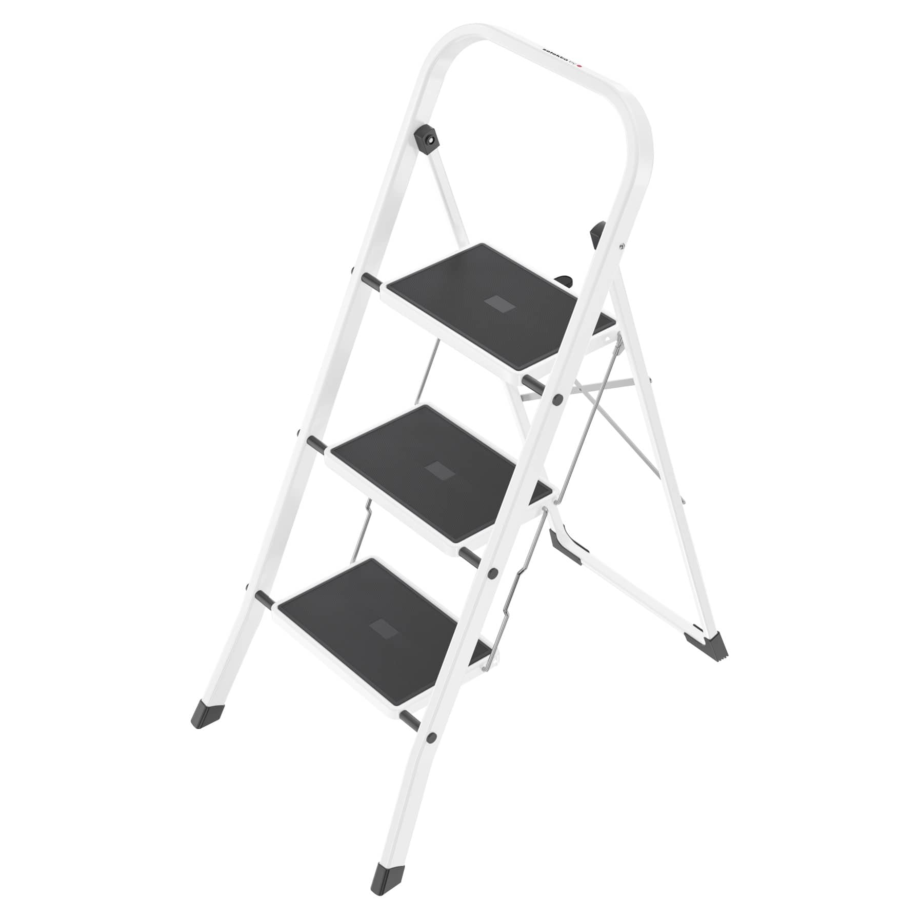 Hailo Basicline 3-Tier Step Ladder (48 x 6 x 116 cm)