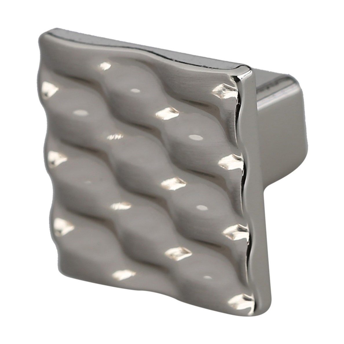 Hettich Wave Furniture Knob (25 x 25 mm, Stainless Steel)