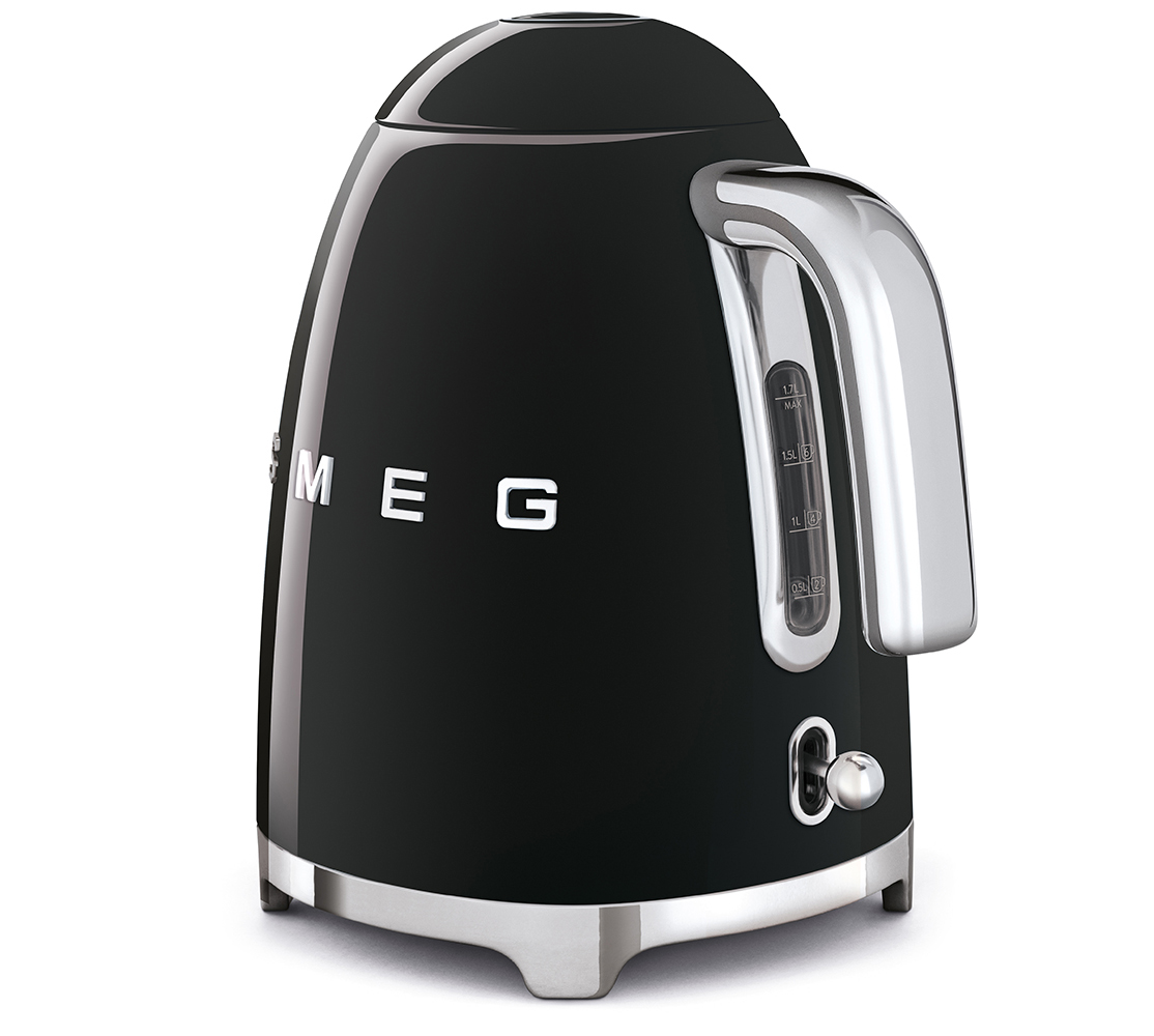 SMEG Retro Kettle (2400 W, 1.7 L, Black)