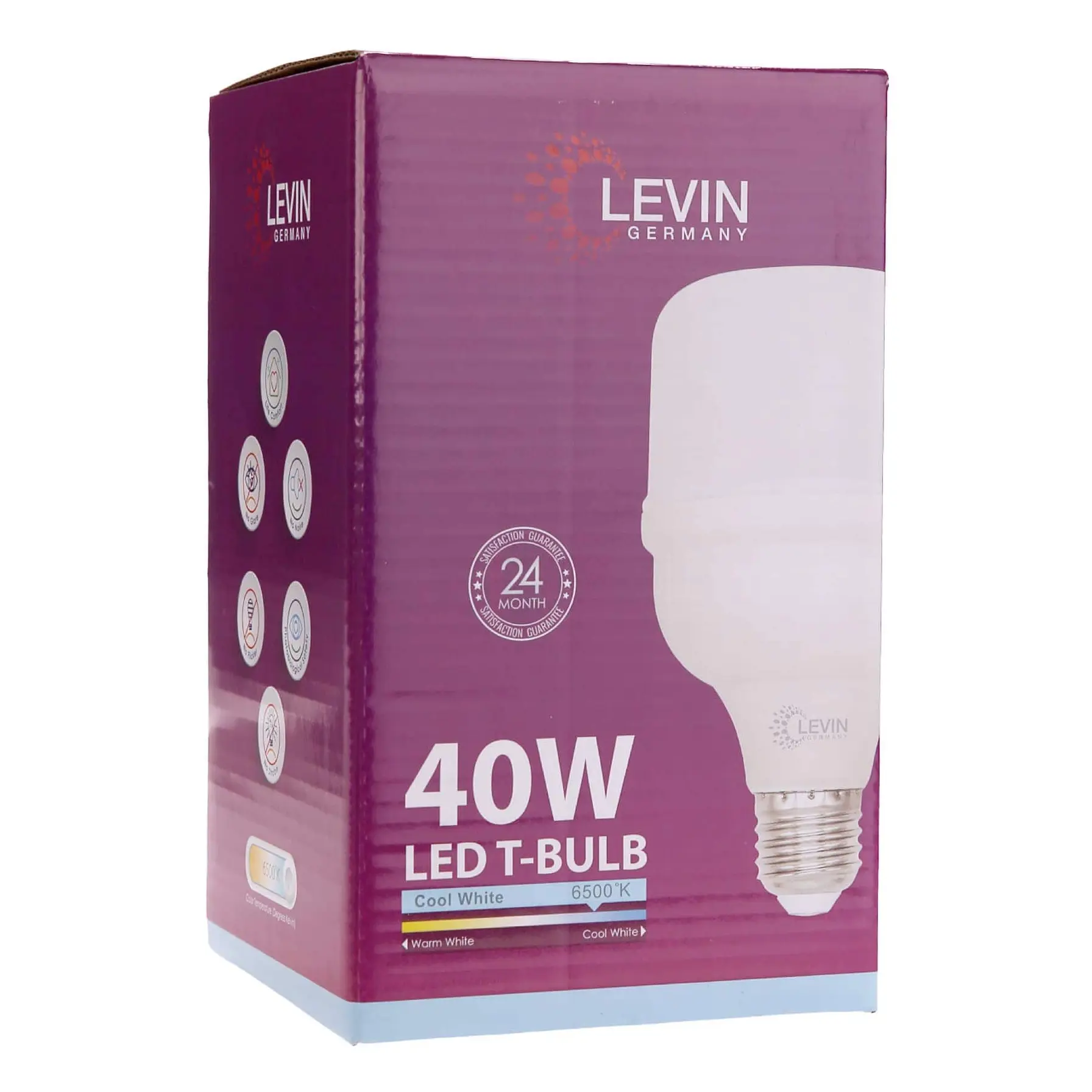 Levin E27 LED T-Bulb (40 W, Daylight)