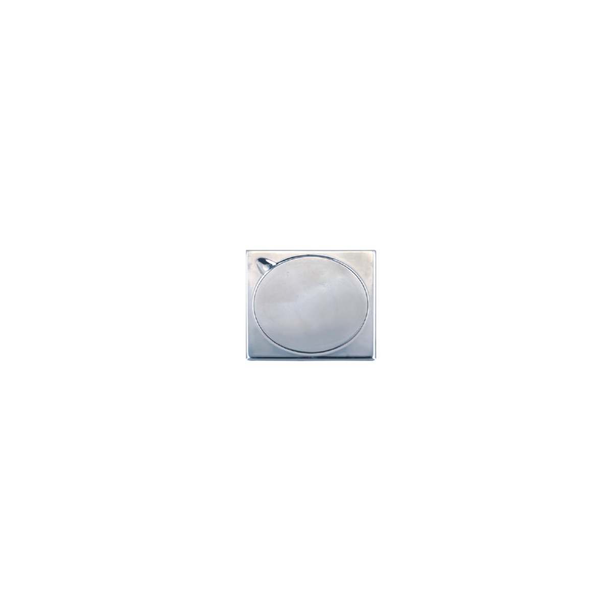 Bold Floor Drainer with Cover (2 x 10 x 10 cm, Chrome)